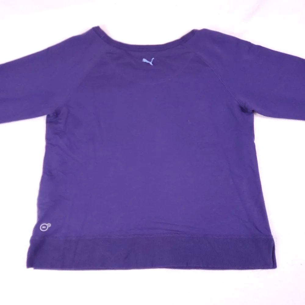 PUMA Purple Cotton Crew Neck Dry Cell Sweater - Picture 4 of 7